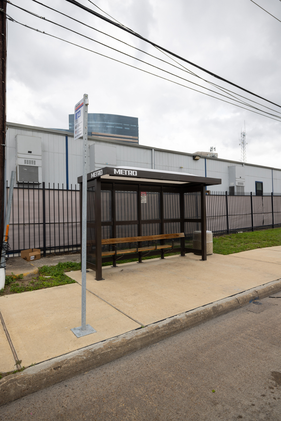 A METRO bus shelter design